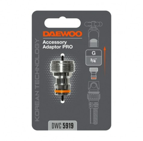 Адаптер DAEWOO DWC 5919 3/4" металлический для кранов с внутренней резьбой Адаптер DAEWOO DWC 5919 3/4" металлический для кранов с внутренней резьбой