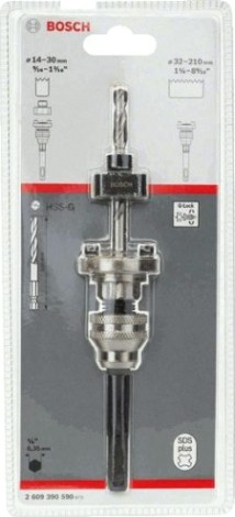 Адаптер для биметаллической коронки BOSCH Standard SDS-plus Q-Lock с центр.сверлом HSS-G [2609390590]