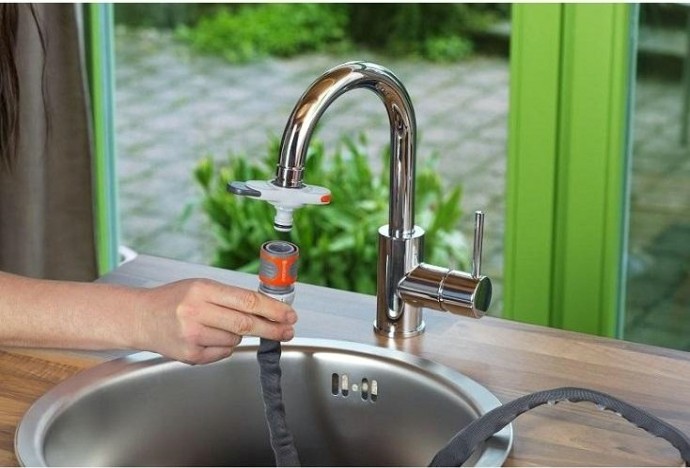 Адаптер GARDENA с аэратором для бытовых кранов 18210-20.000.00 [18210-20.000.00]