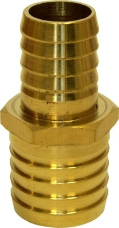 Адаптер QUATTRO ELEMENTI соединитель шлангов "елочка" 25-19 мм, латунь [771-923]