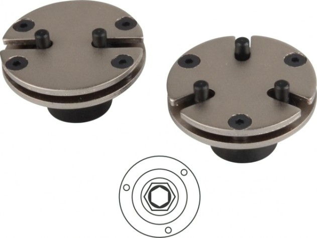 Адаптеры для утапливания поршней тормоз. цилиндра МАСТАК 102-01003 к набору 102-00007C, 102-00011C Адаптеры для утапливания поршней тормоз. цилиндра МАСТАК 102-01003 к набору 102-00007C, 102-00011C