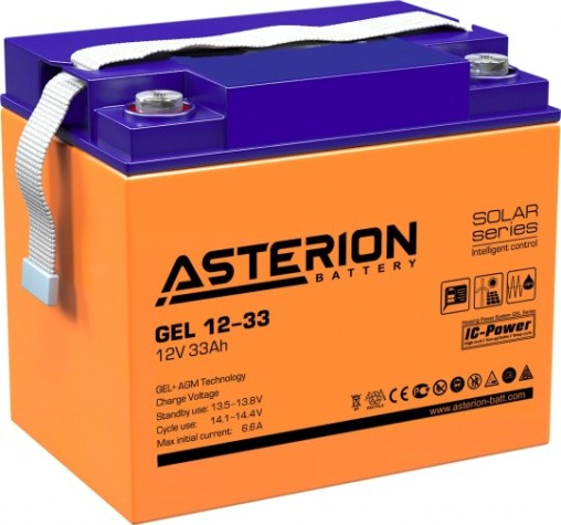 Аккумулятор ASTERION GEL 12-33 [ASTERION GEL 12-33 NDC]