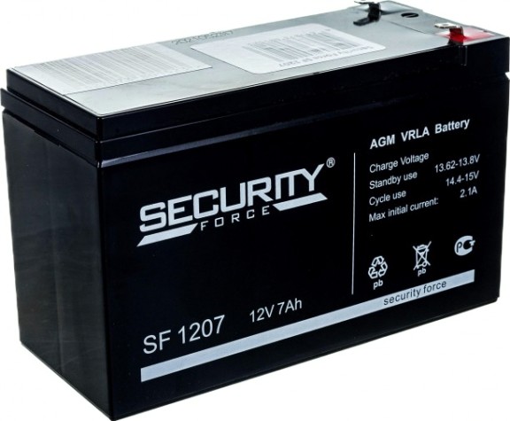 Аккумулятор Cas SECURITY FORSE SF1207 (THD) комплектующие части к весам CAS