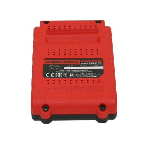 Аккумулятор Crown 20.0В 2,0 Ач Li-ion [CAB202013XE]