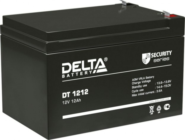 Аккумулятор Delta DT 1212 Аккумулятор Delta DT 1212