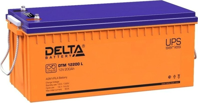 Аккумулятор Delta DTM 12200 L Аккумулятор Delta DTM 12200 L