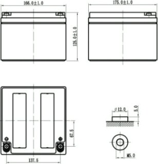 Аккумулятор Delta DTM 1226 Аккумулятор Delta DTM 1226