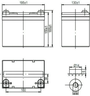 Аккумулятор Delta DTM 1233 L