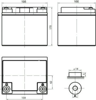 Аккумулятор Delta DTM 1240 L