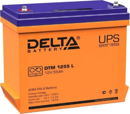 Аккумулятор Delta DTM 1255 L Аккумулятор Delta DTM 1255 L