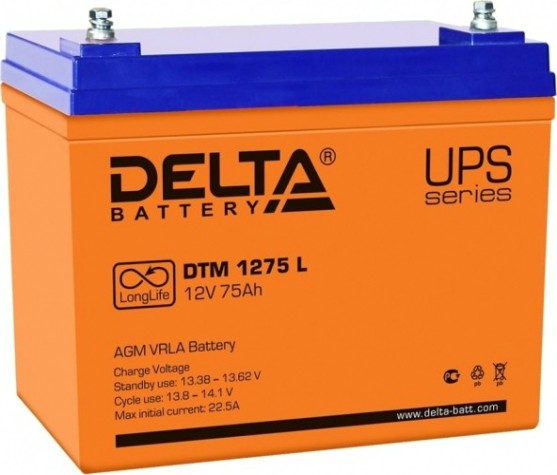 Аккумулятор Delta DTM 1275 L Аккумулятор Delta DTM 1275 L