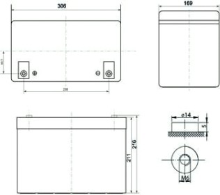 Аккумулятор Delta DTM 1290 L Аккумулятор Delta DTM 1290 L