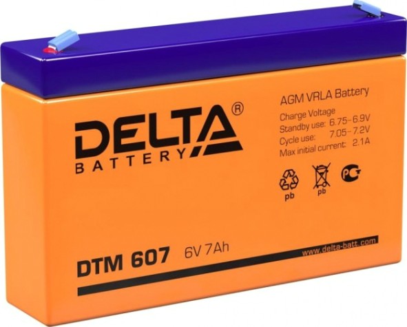 Аккумулятор Delta DTM 607 Аккумулятор Delta DTM 607
