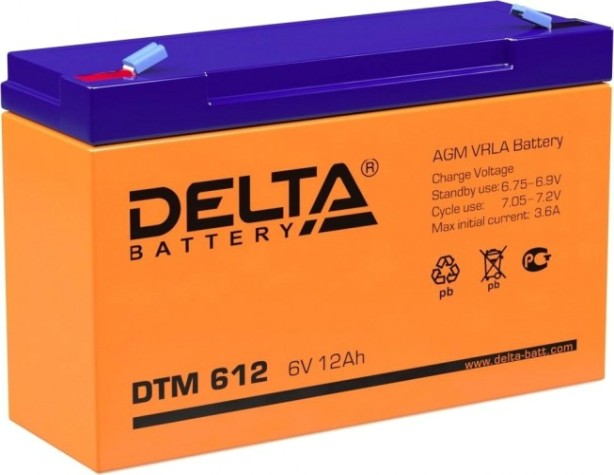 Аккумулятор Delta DTM 612 Аккумулятор Delta DTM 612