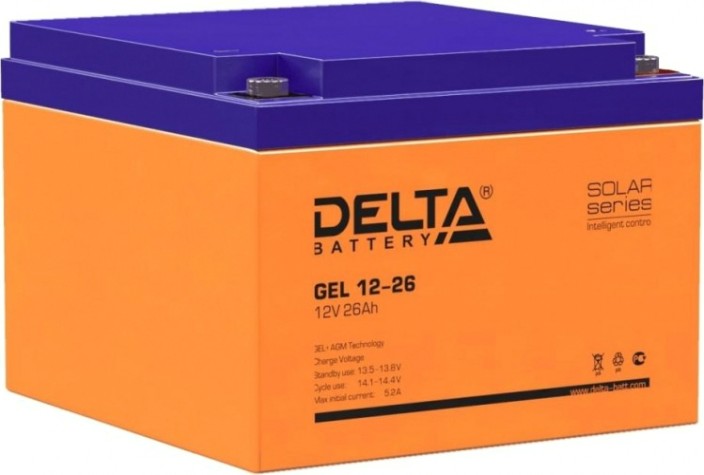 Аккумулятор Delta GEL 12-26 (AGM+GEL)