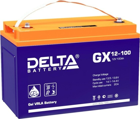 Аккумулятор Delta GX 12-100 (GEL)