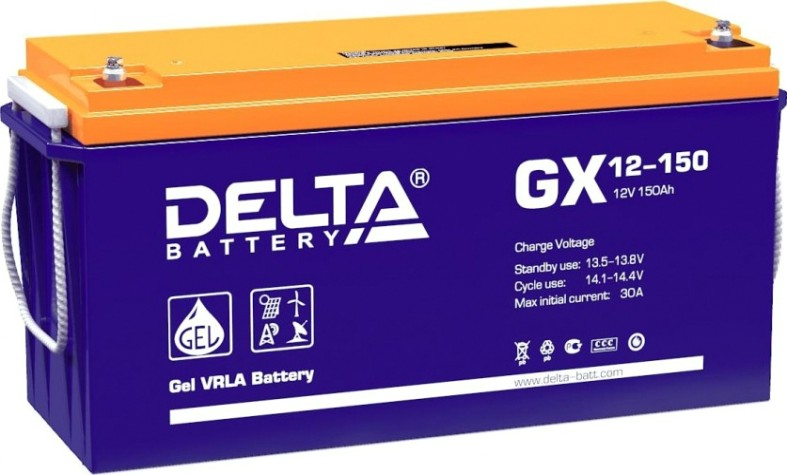 Аккумулятор Delta GX 12-150 (GEL)