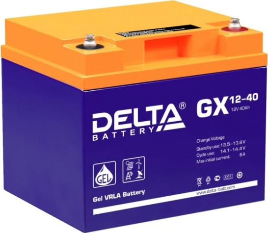 Аккумулятор Delta GX 12-40 (GEL)