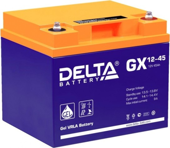 Аккумулятор Delta GX 12-45 (GEL)