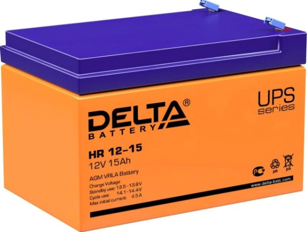 Аккумулятор Delta HR 12-15 Аккумулятор Delta HR 12-15