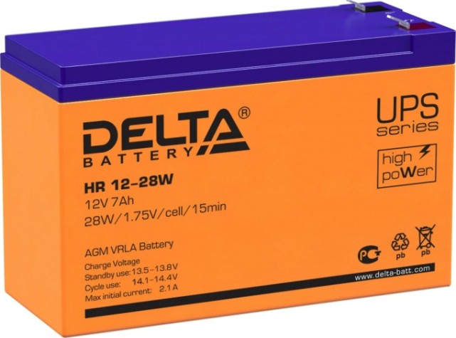 Аккумулятор Delta HR 12-28 W Аккумулятор Delta HR 12-28 W