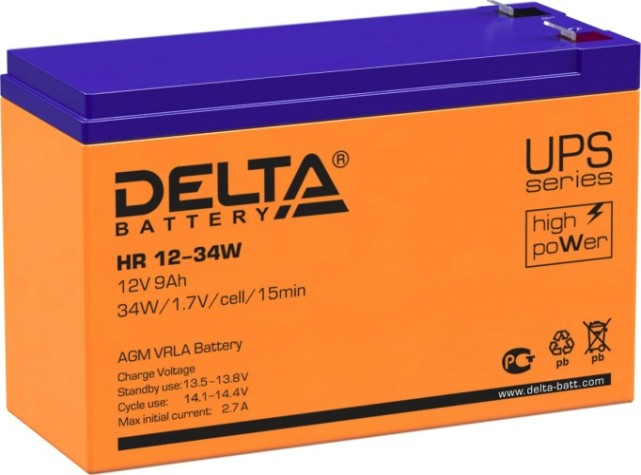 Аккумулятор Delta HR 12-34 W Аккумулятор Delta HR 12-34 W