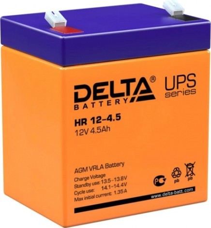 Аккумулятор Delta HR 12-4.5 Аккумулятор Delta HR 12-4.5