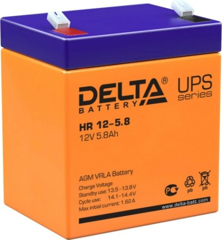 Аккумулятор Delta HR 12-5.8 Аккумулятор Delta HR 12-5.8