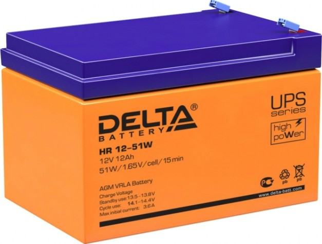 Аккумулятор Delta HR 12-51 W Аккумулятор Delta HR 12-51 W