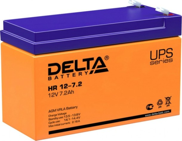 Аккумулятор Delta HR 12-7.2 Аккумулятор Delta HR 12-7.2