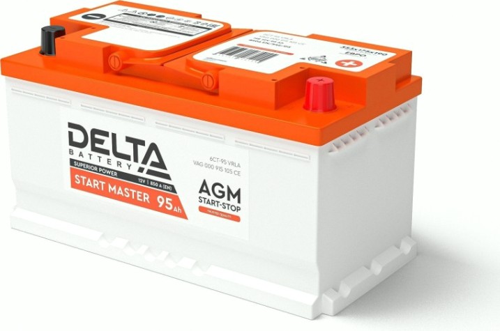 Аккумулятор Delta START MASTER 95 Ah AGM [DELTA START MASTER 95 Ah AGM]