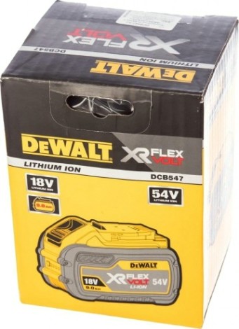 Аккумулятор DeWALT 54/18V XR 9.0 Ач Li-Ion (DCB547-XJ) FLEXVOLT [DCB547-XJ]