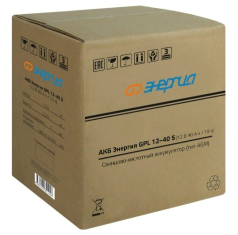 Аккумулятор ЭНЕРГИЯ GPL 12-40 S [Е0201-0103]