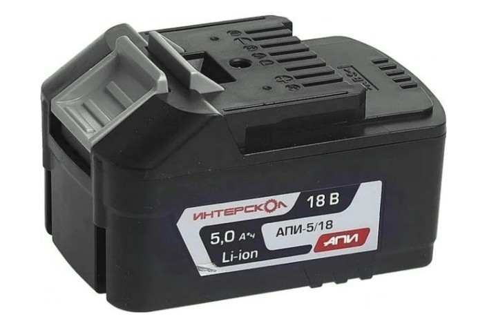 Аккумулятор ИНТЕРСКОЛ 18.0V 5,0 Ач Li-Ion АПИ-5/18И с индикатором [2400.122]