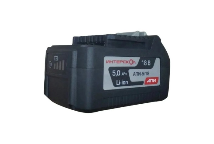 Аккумулятор ИНТЕРСКОЛ 18.0V 5,0 Ач Li-Ion АПИ-5/18И с индикатором [2400.122]
