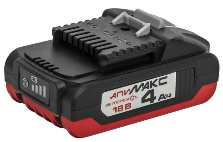 Аккумулятор ИНТЕРСКОЛ АПИМАКС-4,0/18И 4,0 Ач, 18В, Li-ion [2400.104]