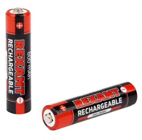 Аккумулятор REXANT 30-1406 Ni-MH AAA/HR03, 1,2B, 600мAч, 2 шт