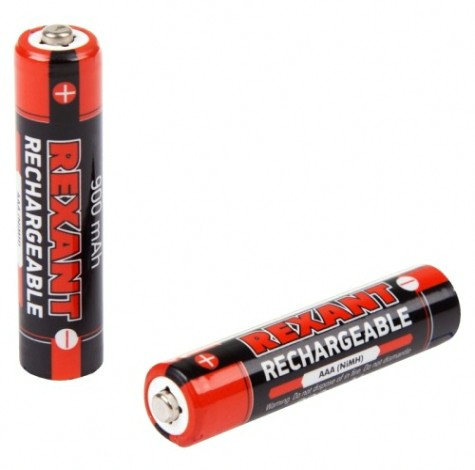 Аккумулятор REXANT 30-1409 Ni-MH AAA/HR03, 1,2B, 900мAч, 2 шт
