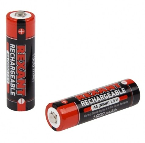 Аккумулятор REXANT 30-1419 Ni-MH AA/HR6, 1,2B, 1900мAч, 2 шт