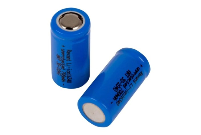 Аккумулятор REXANT 30-2040 Li-ion 16340, 3,7B, 700мAч, без платы защиты 10шт