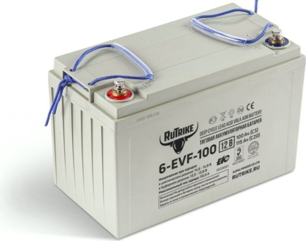 Аккумулятор RUTRIKE 12V100A/H C3 тяговый 6-EVF-100 [021664]