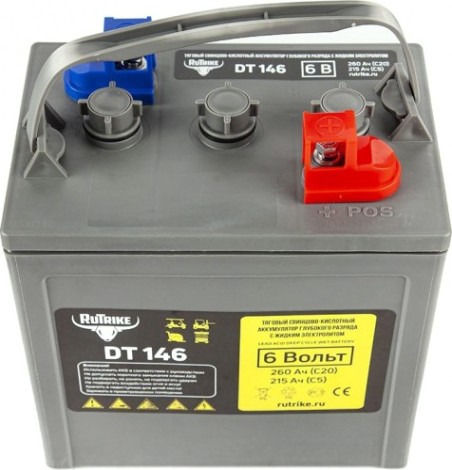 Аккумулятор RUTRIKE WET 6V170A/H C3 тяговый DT146 (T-145) [024197]
