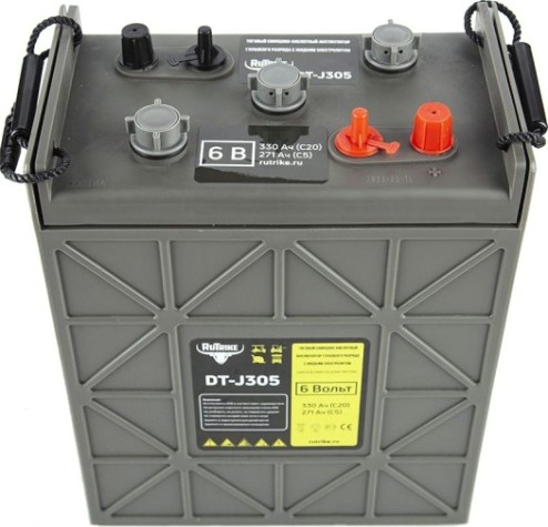 Аккумулятор RUTRIKE WET 6V215A/H C3 тяговый DT-J305 (J305H-AC) [024200]
