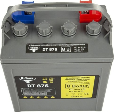 Аккумулятор RUTRIKE WET 8V120A/H C3 тяговый DT876 (T-875) [024198]