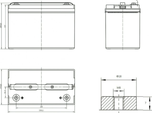 Аккумулятор SACRED SUN SP12-100 Аккумулятор SACRED SUN SP12-100
