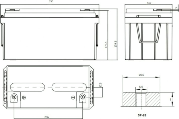 Аккумулятор SACRED SUN SP12-80