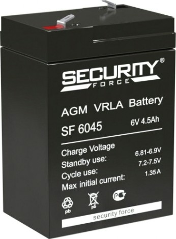 Аккумулятор SECURITY FORCE SF 6045