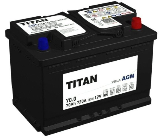 Аккумулятор Titan AGM 70.0 VRLA 720А [4610082702110]