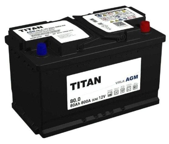 Аккумулятор Titan AGM 80.0 VRLA L4 800А [4610082702158]