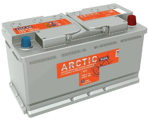 Аккумулятор Titan ARCTIC 100.0 VL 940А [4607008881578]